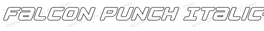 Falcon Punch Italic字体转换